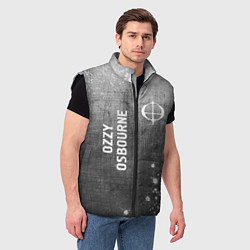 Мужской жилет Ozzy Osbourne - grey gradient вертикально, цвет: 3D-черный — фото 2