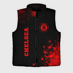 Мужской жилет Chelsea - red gradient вертикально, цвет: 3D-черный