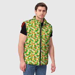 Мужской жилет Салат - Оливье, цвет: 3D-красный — фото 2