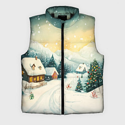 Мужской жилет Праздничная деревушка