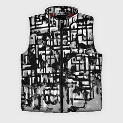 Мужской жилет Бело-чёрная абстракция