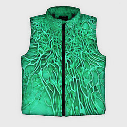 Мужской жилет Зелёный симбионт абстракция