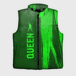 Мужской жилет Queen - green gradient по-вертикали, цвет: 3D-черный