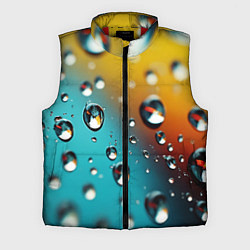 Мужской жилет Крупные капли на цветном фоне