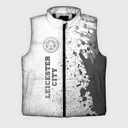 Мужской жилет Leicester City - white gradient по-вертикали, цвет: 3D-черный