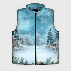 Мужской жилет Новогодний снег