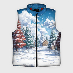Мужской жилет Предновогодняя природа