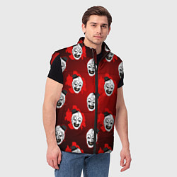 Мужской жилет Funny clown Art in blood, цвет: 3D-красный — фото 2