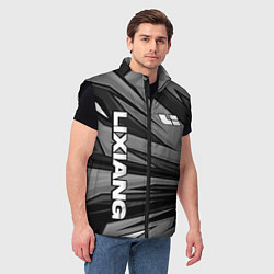 Мужской жилет Lixiang - монохромный серый, цвет: 3D-черный — фото 2