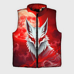 Мужской жилет Японская лиса на красном