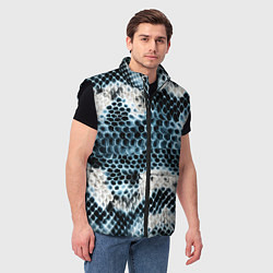 Мужской жилет Змеиный тренд, цвет: 3D-черный — фото 2