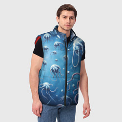 Мужской жилет Мир фантастических осьминогов, цвет: 3D-красный — фото 2