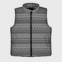 Мужской жилет Светлый серый геометрический орнамент, цвет: 3D-светло-серый
