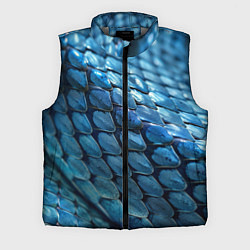 Мужской жилет Голубая кожа змеи