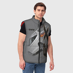 Мужской жилет BMW X3, цвет: 3D-красный — фото 2