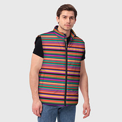 Мужской жилет Разноцветье, цвет: 3D-черный — фото 2
