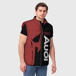 Мужской жилет Audi и череп, цвет: 3D-красный — фото 2