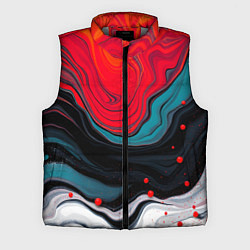 Мужской жилет Абстракция эбру