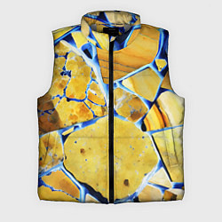 Мужской жилет Жёлто-синяя абстракция