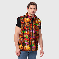 Мужской жилет Шашлычок, цвет: 3D-черный — фото 2