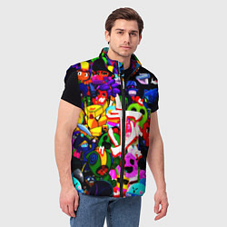 Мужской жилет Doom x brawl stars, цвет: 3D-черный — фото 2