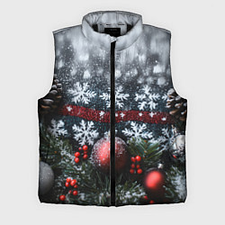 Мужской жилет Новогодние снежинки