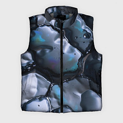 Мужской жилет Жидкая субстанция серая