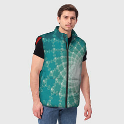 Мужской жилет Фрактальная абстракция, цвет: 3D-красный — фото 2