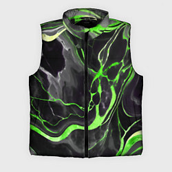 Мужской жилет Зелёно-чёрный мрамор