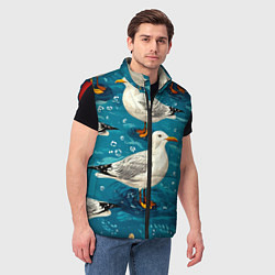Мужской жилет Чайка, цвет: 3D-красный — фото 2