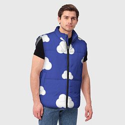 Мужской жилет Легкие облака, цвет: 3D-светло-серый — фото 2