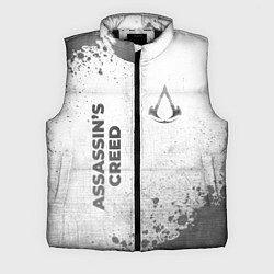 Мужской жилет Assassins Creed - white gradient вертикально, цвет: 3D-черный