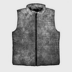 Мужской жилет Абстракция - gray wall, цвет: 3D-черный