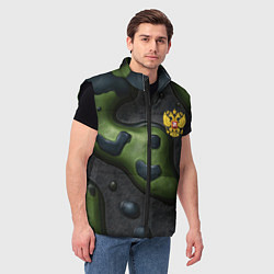 Мужской жилет Объемный абстрактный камуфляж, цвет: 3D-черный — фото 2
