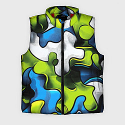 Мужской жилет Камуфляж в стиле графитти, цвет: 3D-красный