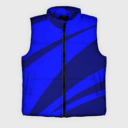 Мужской жилет Синий ультрамарин полосы абстракция