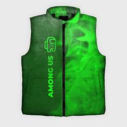 Мужской жилет Among Us - green gradient по-вертикали