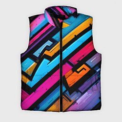 Мужской жилет Абстракция с граффити, цвет: 3D-черный