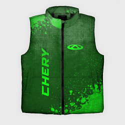 Мужской жилет Chery - green gradient вертикально