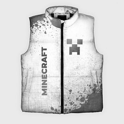 Мужской жилет Minecraft - white gradient вертикально, цвет: 3D-черный