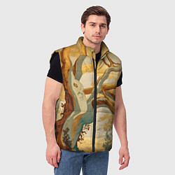 Мужской жилет Дерево в японском стиле, цвет: 3D-черный — фото 2
