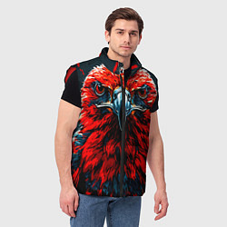Мужской жилет Атланта Хокс красный орел, цвет: 3D-красный — фото 2