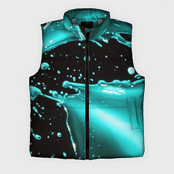 Мужской жилет Разрыв голубой краски
