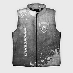 Мужской жилет Lamborghini - grey gradient вертикально, цвет: 3D-черный