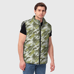 Мужской жилет Пиксельный камуфляж, цвет: 3D-светло-серый — фото 2