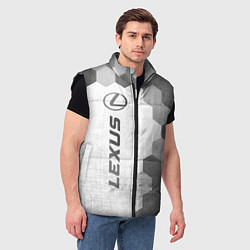 Мужской жилет Lexus - white gradient по-вертикали, цвет: 3D-черный — фото 2