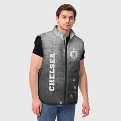 Мужской жилет Chelsea - grey gradient вертикально, цвет: 3D-черный — фото 2