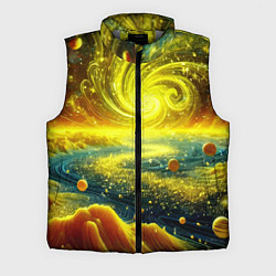 Мужской жилет Neon galaxy - ai art fantasy, цвет: 3D-светло-серый