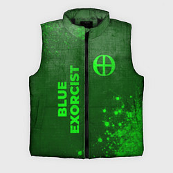 Мужской жилет Blue Exorcist - green gradient вертикально, цвет: 3D-черный