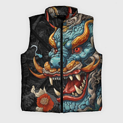 Мужской жилет Дракон в стиле японской татуировки ирезуми